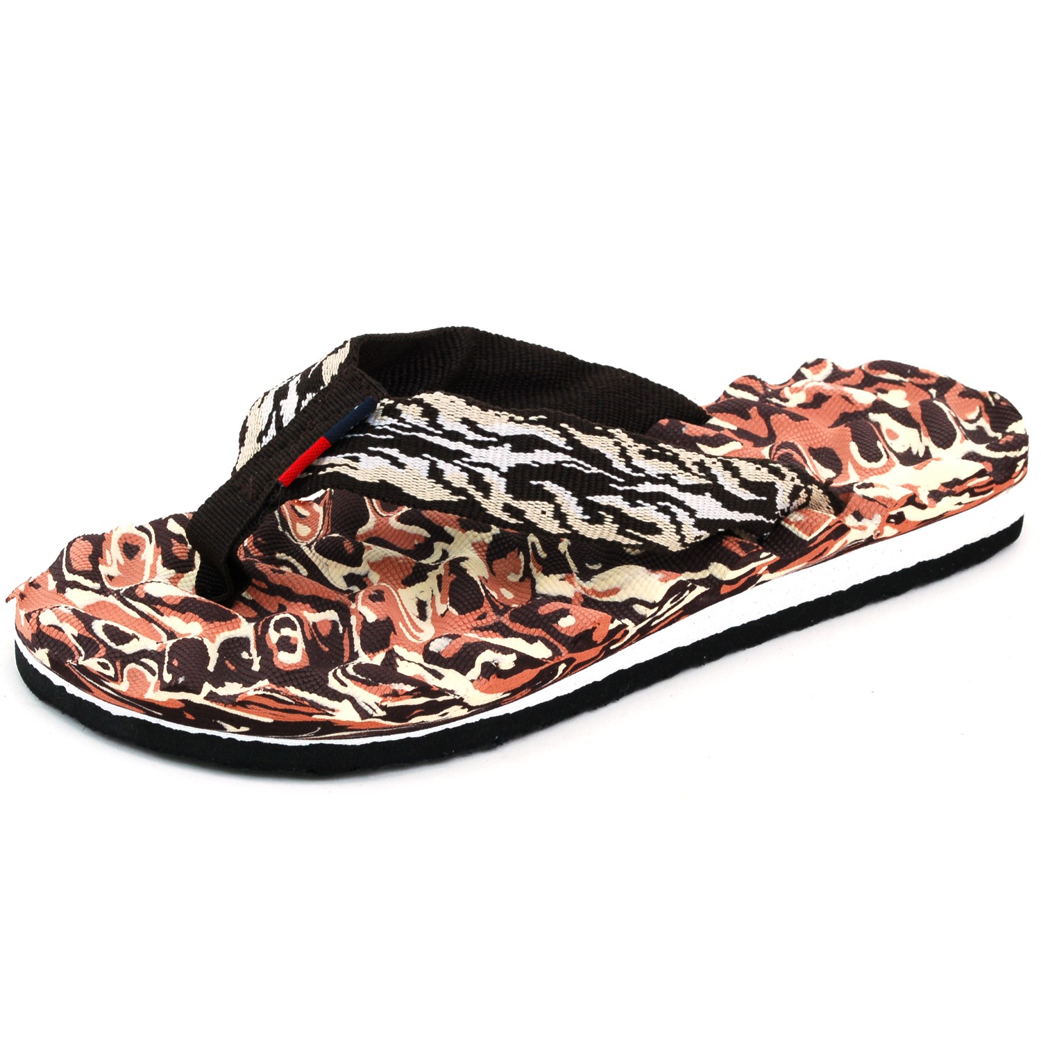 Men's Camouflage Flip Flops - Lightweight Rubber Thong Sandals, Anti-Slip Shower Shoes For Beach, Pool, Summer